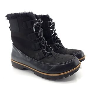 JBU by Jambu Brunswick JB19BRU01 Women's 8.5 M Black Faux Fur Snow Boot